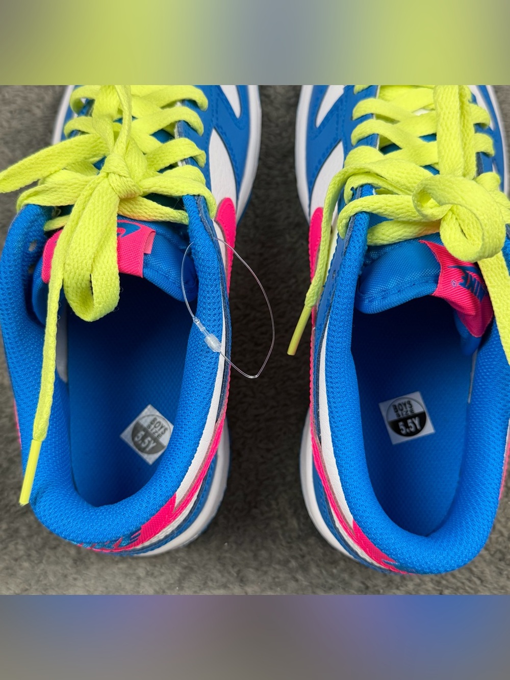 Nike Dunk Low Shoes Womens Size 7 Photo Blue Hyper Pink Sneakers 5.5Y IB7747-406 - Picture 4 of 12